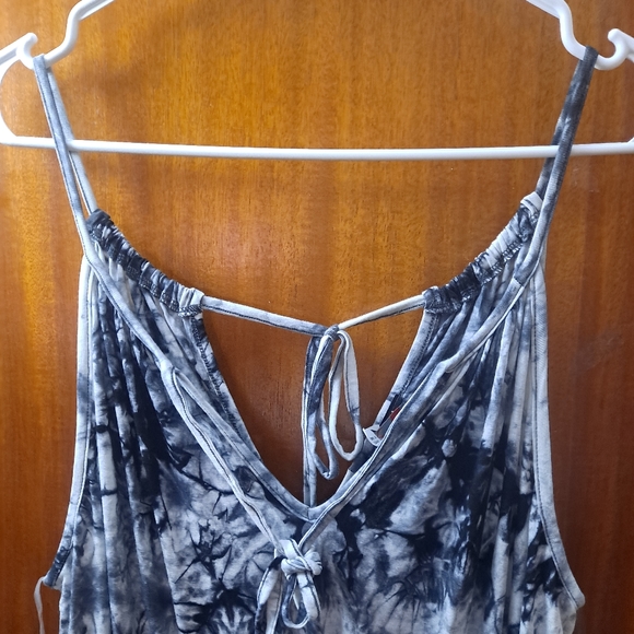 Tie dye plus size stretchy jumpsuit - Picture 7 of 8